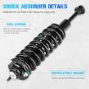 Front Quick Struts Shocks Assembly w/Coil Springs for 2003-2016 Toyota 4Runner / 2007-2014 FJ Cruiser / 2005-2015 Toyota Tacoma 4WD, Strut Shock Absorbers Assemblies Replace for 171371L 171371R