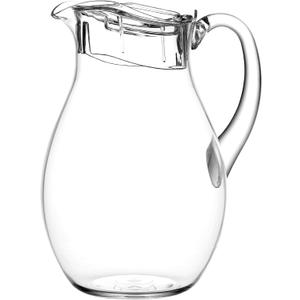 US Acrylic 72oz Acrylic Clear Acrylic Pitcher with Lid, Reusable, BPA-free, Indoor and Outdoor Pitcher for Water, Lemonade, Juice, and Soda Pop