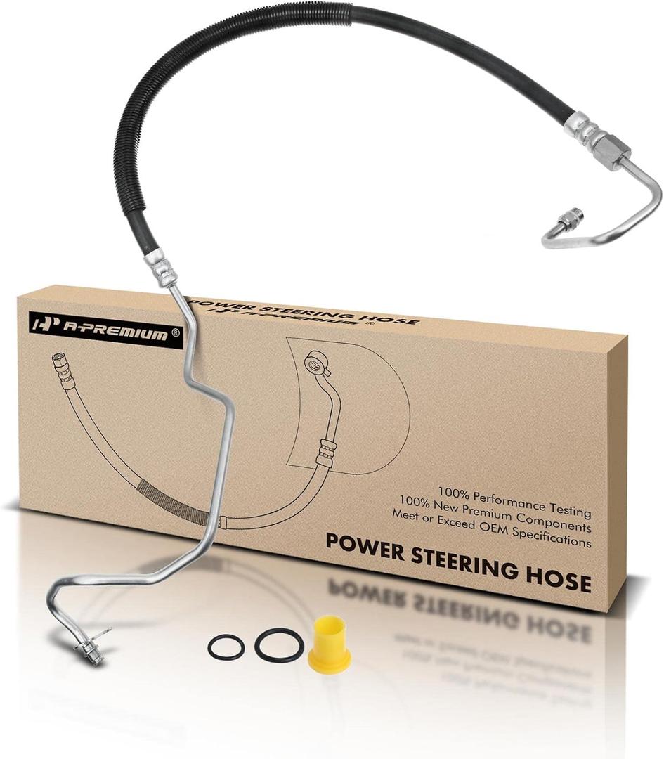 A-Premium Power Steering Pressure Line Hose Assembly Compatible with Ford Escape Mazda Tribute 2001 2002 2003 2004 V6 3.0L To Gear