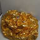 Gold Inflatable Mirror Ball, Big Shinny Mirror Balls Reusable Large PVC Disco Ball Balloon for Large Event Decoration, Party, Concerts, Stage, Wedding Decor, Without Air Pump (1 Pcs, 19.7in)