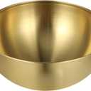 CALLARON 50 oz Gold Salad Bowl - Stainless Steel Mixing Bowls, 7.8 inch Kitchen Serving Bowl, Nesting Large Soup Bowl, Metal Cereal Bowl, for Cooking, Baking, Salad Prep, Dishwasher Safe