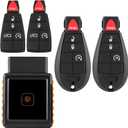 IYZ-C01C DIY Key Fob FOBIK Replacement kit for 2009 2010 2011 2012 Dodge Ram 1500 2500 3500 Journey Challenger Grand Caravan Jeep Grand Commander Keyless Entry Remote Key