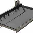 Retractable Wall Mounted Bathroom Clothes Rack with Foldable Towel Bar,6 Movable Hooks and Underwear Drying Net,Space Saving Organizer (Gray)