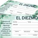Spanish Tithes and Offering Envelopes for Church, 6.3 x 3.2 Inch Spanish Cash Envelopes for Tithes and Offerings,200 Counts in Total