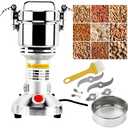 Homend High Speed 300g Electric Grain Mill Grinder Powder Machine Spice Herb Grinder 1300W 70-300 Mesh 28000RPM Stainless Steel Commercial Grade for Kitchen Herb Spice Pepper Coffee (300g)