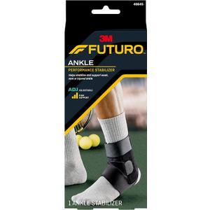 3M Futuro Sport Deluxe Black Ankle Stabilizer One Size Hook and Loop Strap for The Foot 46645ENR