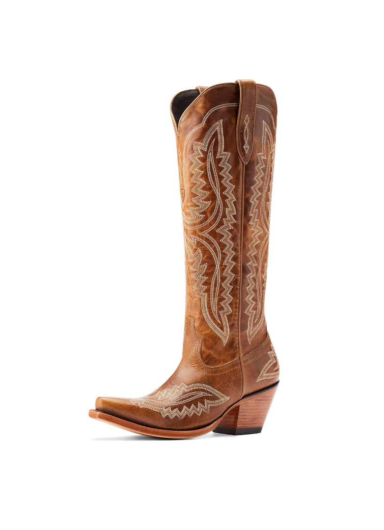 Ariat Womens Casanova Embroidered Snip Toe Zippered Casual Boots Knee High Mid Heel 2-3" - Brown
Size 10 Wide