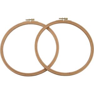 2 Pack 6 Inch Wood Embroidery Hoop, Guofa Beech Wood Cross Stitch Hoops for DIY Decoration