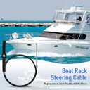 Boat Rack Steering Cable Compatible with Seastar SH5210P SH5230P(NFB) SH91610P SH91630P(NFB) Helms, Fit for SS141xx SS151xx Back Mount Rack Steering System 1996+, Replace SSC134xx