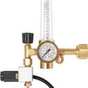 VIVOSUN Hydroponics CO2 Regulator Emitter System with Solenoid Valve Flowmeter for Grow Room Grow Tent Garden