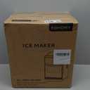 EUHOMY Crescent Ice Maker Countertop, 28Lbs/24H, Ready in 12Mins, Auto Deep Cleaning, Timer, Portable Ice Maker Machine for Home/Office/Party (Black)