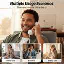 Retro Phone Handset for iPhone & Android, Cell Phone Receiver with Microphone & Speaker,90s Style Prop for Photos, Classic Vintage Telephone Receiver for Cell Mobile Phones (Black)