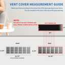 30 x 8 Return Air Grille (Duct Opening Size), Air Return Vent Cover, AC Vent Cover, Cold Air Return Vent Cover, Flat Return Air Grilles, Outer Dimensions:31.75"W x 9.75"H (30"W x 8"H, Duct Opening)