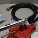 Fill-Rite FR152 Piston Hand Pump with Hose & Nozzle Spout, Red