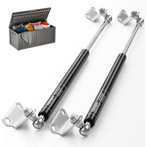 Vepagoo 17 Inch 100lb/445N Gas Shock Strut Spring for Tool Box RV Bed Cabinet Boat Cover Door Lid and Custom Projects, A Set of 2 with L Mounts(Fit Support Weight: 85-110lbs)