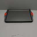 Premium Nonstick Baking Sheet Pans  Set of 3, Heavy-Gauge Carbon Steel, Warp, Dent, and Rust-Resistant  Gourmet Rimmed Half Cookie Sheet Trays, Non-Toxic for Exceptional Baking Performance