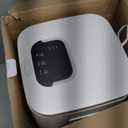 SereneLife Towel Warmer Bucket - Compact 23L Bathroom Towel Heater with Essential Oils Disc Holder, Adjustable Timer, Auto Shut-Off, Power Cord Storage & LED Display, Fits 2 Oversized Towels (White)