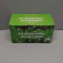 WATERGLIDE C6 Christmas Lights, 33ft 100 LED Faceted String Lights Green Wire Fairy Lights with 29V Safe Adaptor, 8 Lighting Mode, Waterproof for Indoor Outdoor Patio Xmas Tree Party Decor, Green