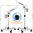 Professional Facial Steamer for Estheticians, Hot Mist & Timer Function, Vaporizador Facial Professional Steamer On Wheels for Home Use & Spa Salon Skin Cleasning, 
Item dimensions L x W x H	22.8 x 14.88 x 47.83 inches