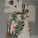 Hofomca Christmas Throw Pillow Covers 18x18 Set of 4, Merry Christmas Tree Vintage Car Nutcracker Bauble Wreath Beige Xmas Winter Holiday Decorative Pillowcase Farmhouse Home Decor for Sofa Couch