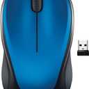 Logitech M317 Wireless Mouse, 2.4 GHz with USB Receiver, 1000 DPI Optical Tracking, 12 Month Battery, Compatible with PC, Mac, Laptop, Chromebook - Blue