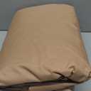ULTCOVER Square Patio Heavy Duty Table Cover - 600D Tough Canvas Waterproof Outdoor Dining Table and Chairs General Purpose Furniture Cover Size 54 inch (Brown)