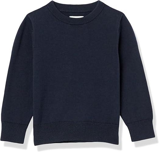 Amazon Essentials Boys Regular Fit Crew Neck Sweatshirt XL 12 Navy