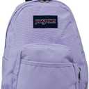 JanSport Half Pint Mini Backpack, 10.2 L - Durable Mini Bag Purse with Adjustable Shoulder Straps, Single Main Compartment, Zippered Stash Pocket, Pastel Lilac