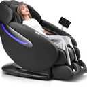 MYNTA Massage Chair Full Body, Zero Gravity SL-Track Shiatsu Massage Chairs Recliner with Voice Control, Calf Roller and Thai Stretch Heating, Ideal for Tall Men, MC3100 (Black)