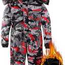 OHSNMAKSL Kid's Snowsuits Boys Ski Suits Jackets Girls Waterproof Coats Jumpsuits Winter Snowboarding Outdoor, 8