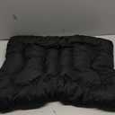 Indestructible Chew Proof Dog Bed for Small Size Durable Dog Crate Pad, Waterproof & Washable Tough Kennel Pet Mats for Aggressive Chewers (Black, S-17''x23'')