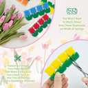 2 x 72 Pcs Spring Decoration Tulips Sponge Vase Filler 6 Colors Centerpiece Table Decoration Spring Multicolor Floral Tulips Vase Stuffer Spring Indoor Decor for Home Tiered Tray Table Centerpiece Decor