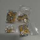 LEOBRO 60 PCS Lobster Claw Clasps and Key Rings, Keychain Clips and Key Chain Rings, Keychain Making Kit, for Key Chains, Jewelry Making, Crafts, Gold & Silver