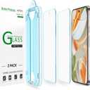 AmFilm Auto-Alignment OneTouch for Google Pixel 9 Pro/Pixel 9 [6.3''] Screen Protector, 30 seconds Installation, Bubble Free, Case Friendly, Anti-Scratch [2 Pack]