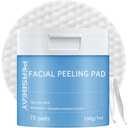 Persbeay Glycolic Acid Pads, Exfoliating Toner Pads for Facial Radiance, Dual Action Gentle Face Pad for Deep Cleaning Effect |Peels & Daily Skin Renewal |Salicylic Acid & Vitamins B3 |70 Count, EXP :2028/08/09