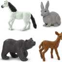 Safari Ltd. Fairy Tale Animals TOOB - Figurines of Unicorn, Dragon, Frog, Wolf, Rabbit, Doe, White Stallion, Bear, Mouse, Bluebird, and Fox - Play Toys for Boys, Girls & Kids Ages 3+