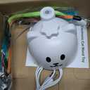 Interactive Cat Toys for Indoor Cats: Upgraded 360° Automatic Spin Flying Bird Feather Wand with Silicone Protected Rod Safe Play, Strong 8cm Suction Cup, USB-Rechargeable for Bored Kittens and Adult