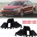 Pair Left Right Front Bumper Bracket Beam Mount Support Grille Guide Bracket Retainer For VW Jetta 2011-2014 5C6807183 5C6807184