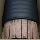 Layhit 6 Pcs Wall Hanging Planters Outdoor Pot Planter Wine Barrel Planter Distressed Oak Thickened Plastic Water Storage Flower Pots for Plants Flower Indoor Outdoor Railing (13.78 Inches,Brown) (13.78 Inches, Brown)