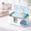 Wet Wipes Heater , Baby Wipe Warmer, Night-Ready Warm Wipes Dispenser with Moisture Lock, Large Capacity for Busy Parents, Soft Surround Heating, Safe & Even Warmth for Newborns