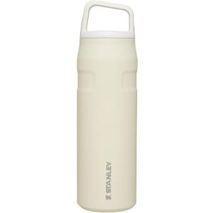 Stanley IceFlow Cap and Carry Water Bottle | Wide Mouth Twist Lid | Lightweight & Leakproof for Travel & Sports | Insulated Stainless Steel | BPA-Free (Cream Glimmer)