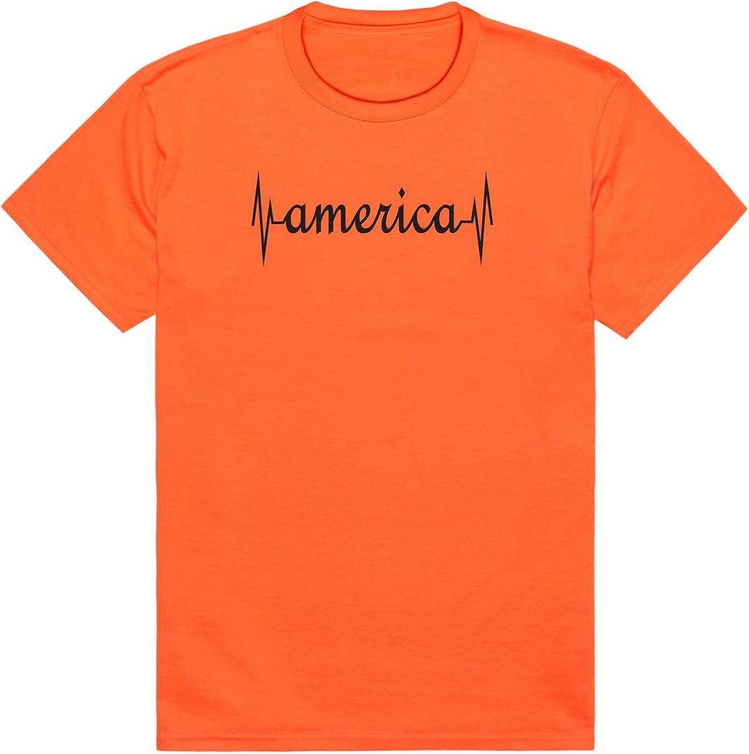 Rapiddominance America Basic Tees (Orange, S)