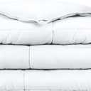 Bare Home Duvet Insert Comforter - Queen Size - Goose Down Alternative - Ultra-Soft - Premium 1800 Series - All Season Warmth - Bedding Comforter (Queen, White)