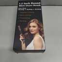 Round Hair Blow Dryer Brush - 1.2 Inch Ceramic Barrel Hair Dryer Brush for Short/Middle Hair, One Step Drying, Volumizing, Straightening and Styling, Negative Ionic Dryer Brush (Black-Golden, 1.2)