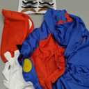 Super Brothers Adult Plumber Costume with Hat, Gloves, Moustache
