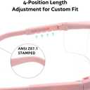 UKNOW Safety Glasses 2 Pack - Anti Fog Safety Goggles ANSI Z87.1 - Adjustable Protective Eyewear - Clear Lens Lab Goggles