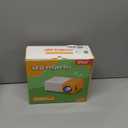 PVO Mini Projector Portable For Cartoon, Outdoor Video Projectors, LED Pico Movie-Projector for Home Theater, Kids Gift, Video Can Be Easily Mirrored Directly to The Projector Via Data Cable