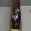 Zober Pants Hangers Non Slip - 20 Pack Open Ended Pants and Jean Hangers for Closet - Space Saving Clothes Hanger - Strong, Durable, Metal Pant Hangers (Black) (Chrome)