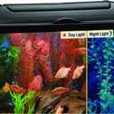 MarineLand LED Aquarium Hood 20 in x 10 in, Hinged Fish Tank Cover