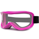 MAXJULI Kids Ski Goggles - Helmet Compatible Snow Goggles for Baby &Toddler with 100% UV Protection Age 0-4 4301 (Pink Frame Clear Lens (Vlt 92.7%))